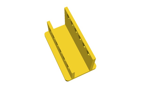 Dart Staender 3D Druck Seitenansicht Dart Staender 3D Druck Seitenansicht