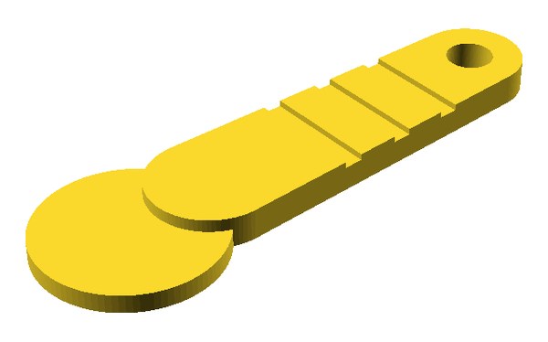 Schluesselanhaenger 3D Druck Vorlage Einkaufswagenloeser