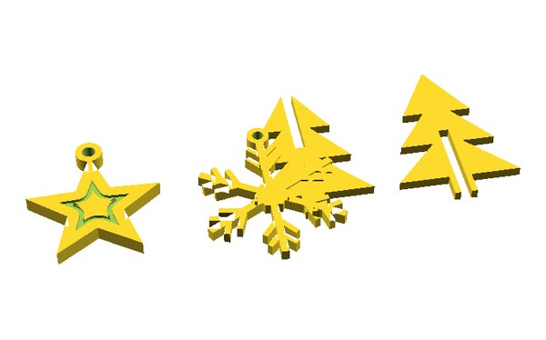 Weihnachten 3D Druck Vorlagen Set Weihnachten 3D Druck Vorlagen Set